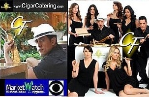 Carolina cigar roller at a wedding in Hilton Head